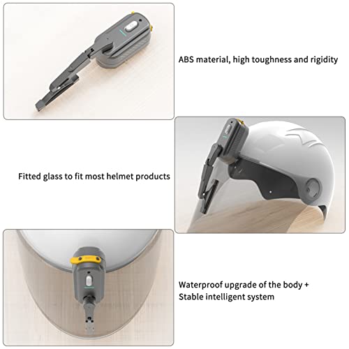 Shkalacar Motorcycle Helmet Windshield Wiper Rechargeable Waterproof Helmet Wiper Compatible with Most Visor - Image 5