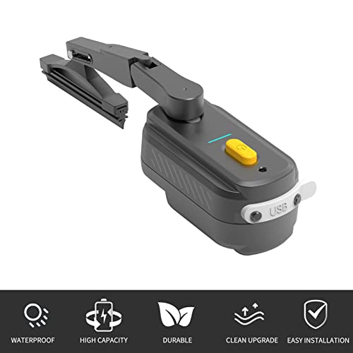 Shkalacar Motorcycle Helmet Windshield Wiper Rechargeable Waterproof Helmet Wiper Compatible with Most Visor - Image 4