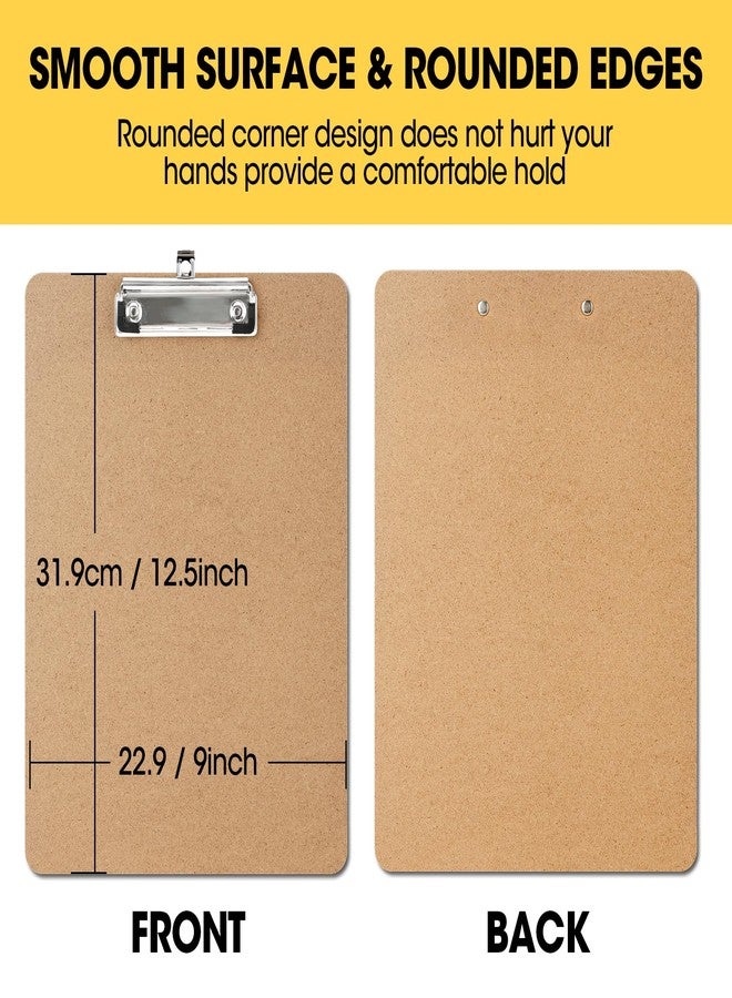 YesBes 20 Pack Clipboards Bulk, Clipboards for Classroom, Letter Size (9 x 12.5 Inch) Wooden Clipboard, Hardboard Office Clipboard, Classroom Supplies - Image 3