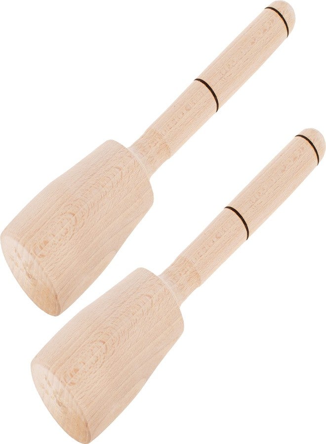 OFXDD Wooden Potato Masher- Pack of 2 - Cabbage Tamper - Kitchen Wood Pounder for Mashed Potatoes - Vegetable Masher Tool - Image 1