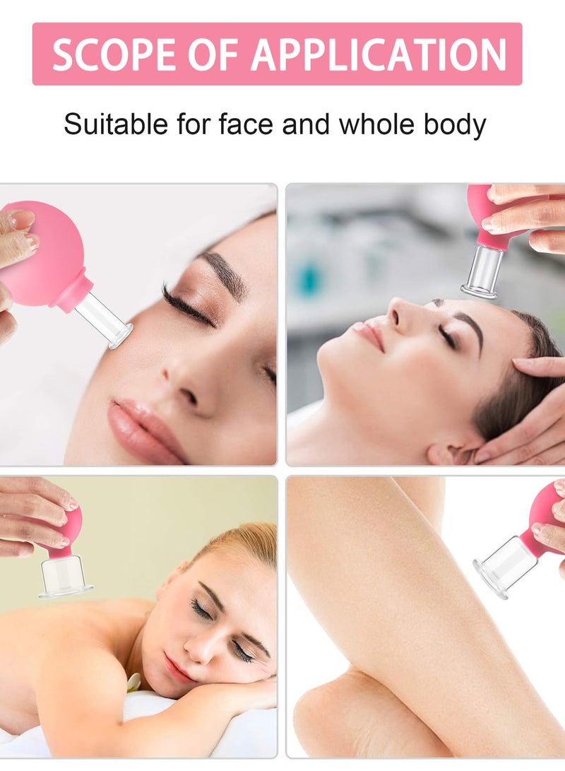 Cohoo Home 4 PCS Glass Facial Cupping Set, Cupping Therapy Set For Face,Body, Face Massage Kit For Anti Cellulite, Anti Wrinkle and Instantly Ageless Skin for Eyes, Face and Body - Image 4
