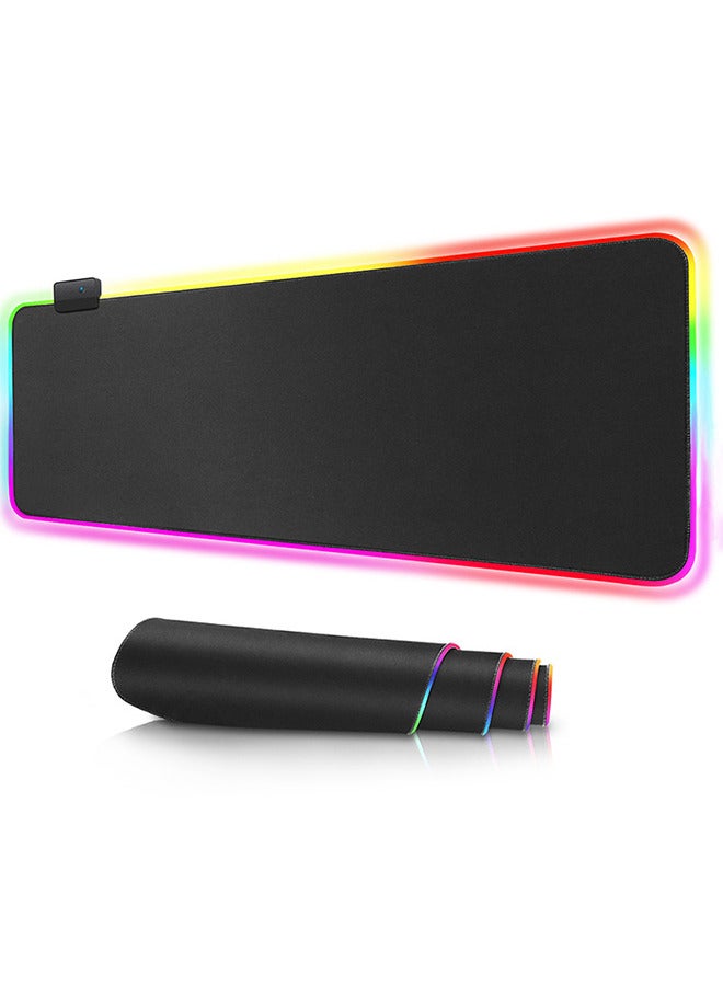 RGB Mouse Keyboard Pad Large Soft Led Extended MoUSe Pad - Image 1