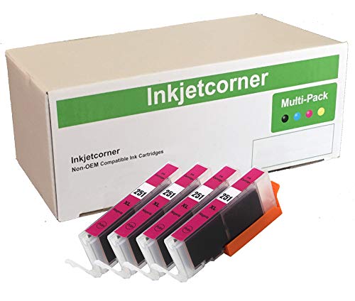 Inkjetcorner Compatible Ink Cartridge Replacement for CLI-251XL CLI-251 for use on MX922 iX6820 iP8720 MG5620 MG5520 MG6620 MG6420 MG7120 MG7520 MG6320 (Magenta, 4-Pack) - Image 4
