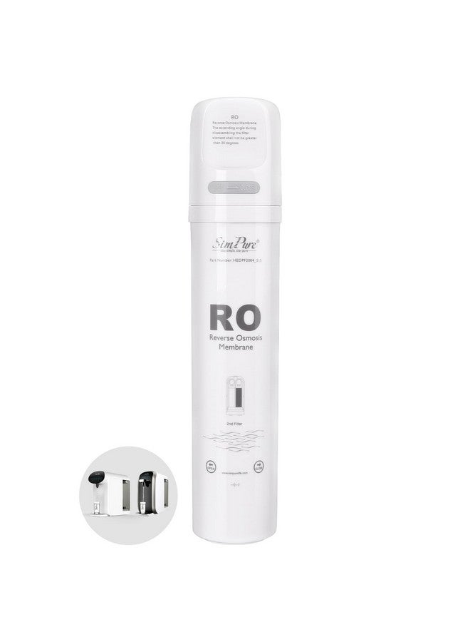 SimPure Y7/Y7P Series RO Filter Replacement Cartridge for Y7, Y7P-W, Y7P-BW, 6 Months Replacement Cartridge, 100 GPD, Model Number: SimPure ROULP-2012-100-Y7