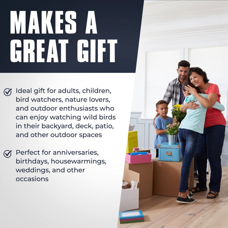 Monarch Abode Hanging Bird Feeder for Outdoors â€“ Hanging Zazu Birdfeeder with Clear Glass Bowl & Metal Perch for Small Birds, Matte Black Decorative Wild Bird Feeder for Outside Garden Patio Deck Yard - Image 4