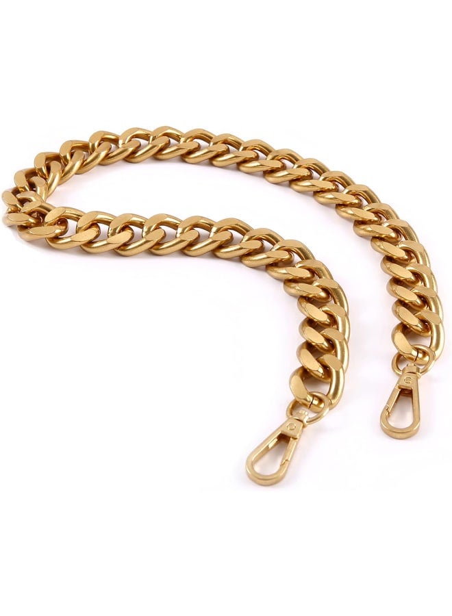 Yichain 25 Inch Trendy Chunky Large Metal Chains Purse Handle Shoulder Strap Replacement for Handbag (Antique Gold)  - Image 1