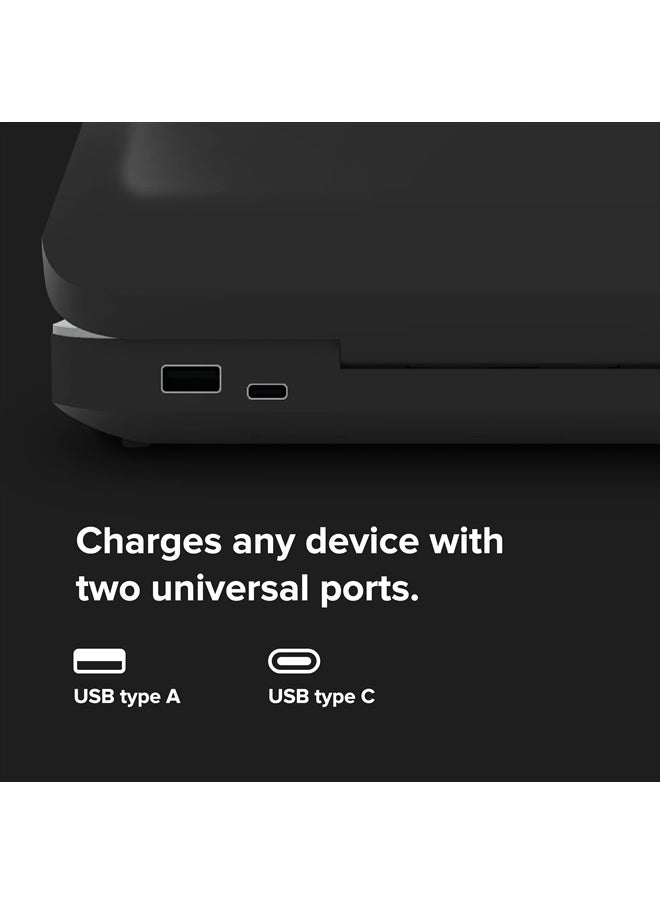 PhoneSoap - 3 UV Cell Phone Sanitizer & Dual Universal Cell Phone Charger Box | Patented & Clinically Proven 360-Degree UV-C Light Sanitizer | Disinfects and Charges All Phones (Black) - Image 1