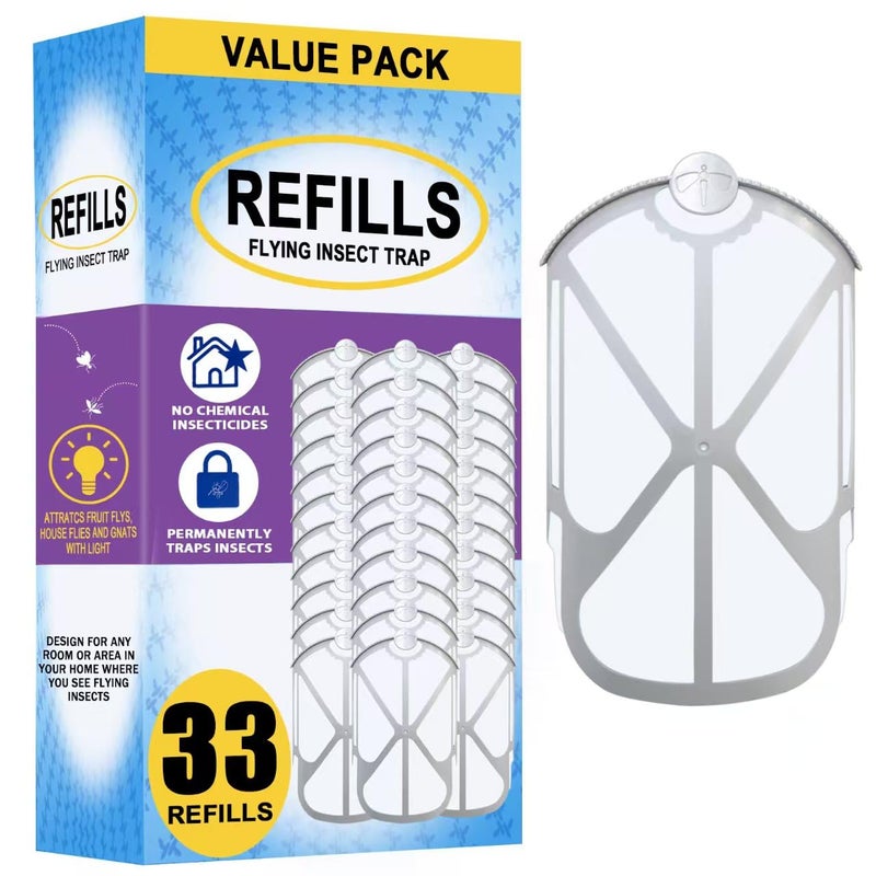 BAIMNOCM 33 Pack Cartridge Refills for Flying Insect Trap M364 M364A and Max, Indoor Use - Image 1