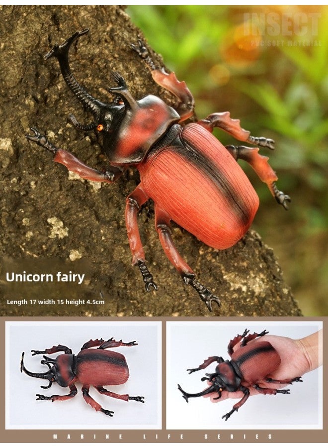 Large Insect Toy Simulation Wild Reptile Model Scorpion Spider Super Wholesale-Color:One-horned Fairy - Image 1