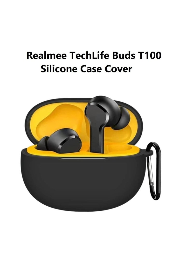 Silicone Protective Case For Realme Buds T100 Wireless Headphone Protector Case Cover Shell Housing Anti-dust Sleeve with Hook - Image 5