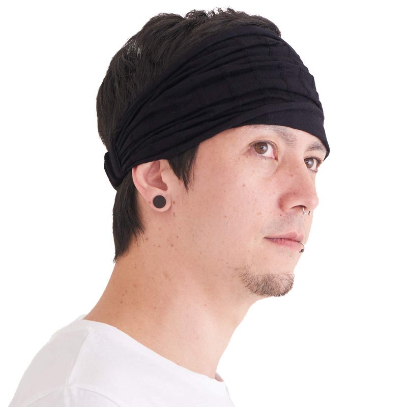 Charm Bandana Headband for Men & Women, 100% Cotton, Non-Slip, Moisture Absorbing Sweat Band for Sports and Daily Styling - Image 1