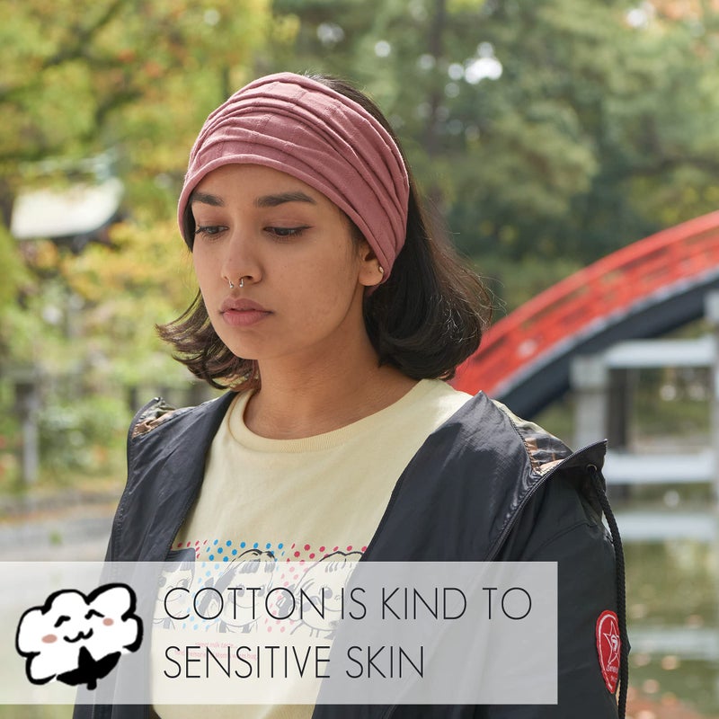 Charm Bandana Headband for Men & Women, 100% Cotton, Non-Slip, Moisture Absorbing Sweat Band for Sports and Daily Styling - Image 3