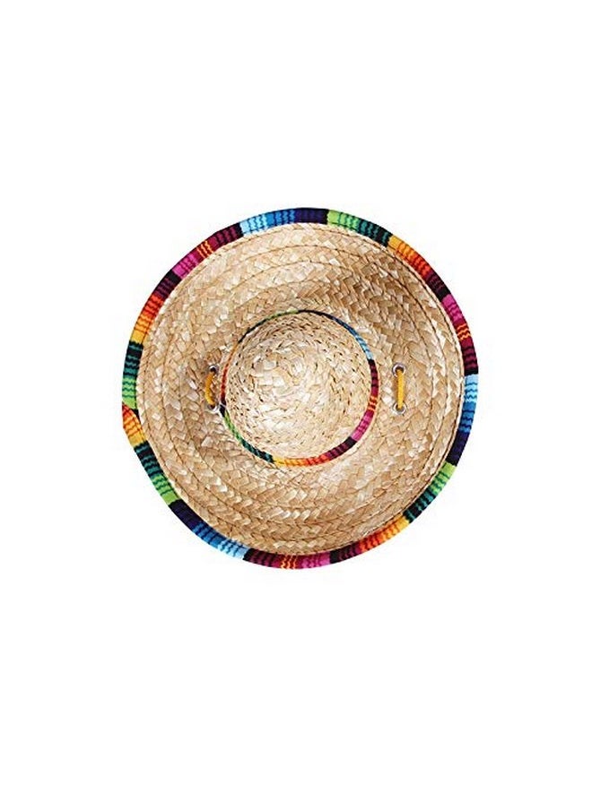 CheeseandU - CheeseandU 2Pack Handcrafted Pet Straw Hat with Adjustable Chin Strap, Lovely Sun Hat Funny Mexican Party Costume Party Photo Prop Dog Sombrero Hat for Dog/Puppy/Cat/Kitty - Image 1