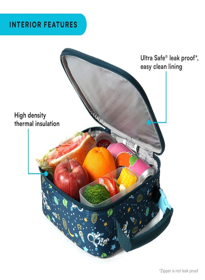 Arctic Zone Pop-it Kids Lunch Box Combo with Sensory Pop Handle, 210g Ice Pack, and Sandwich Container, Space Odyssey - Image 2