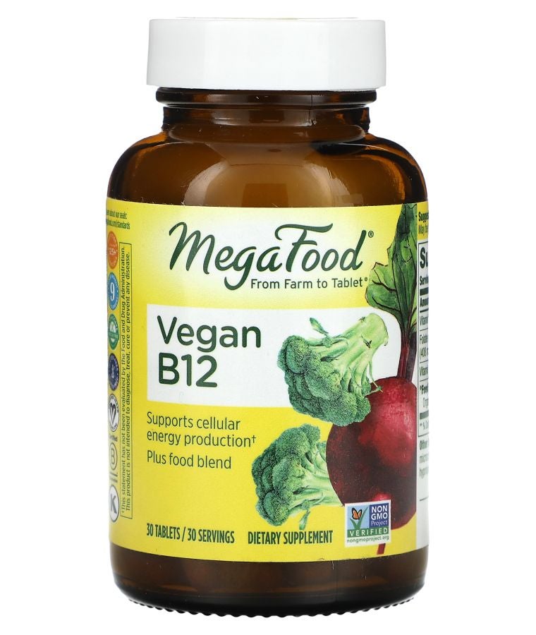 MegaFood Vegan B12 30 Tablets