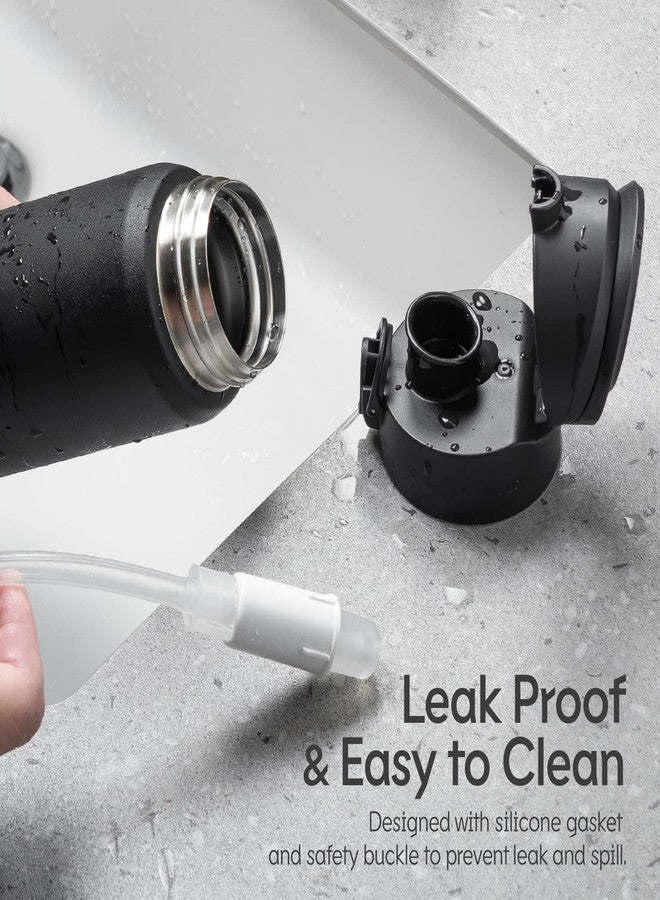 RhinoShield AquaStand Magnetic Bottle 27 oz | Tritan Water Bottle with Straw Lid, Sport Bottle with MagSafe Compatible Handle, Tripod with Adjustable Angles, Leak Proof, Lightweight - Classic Black - Image 3