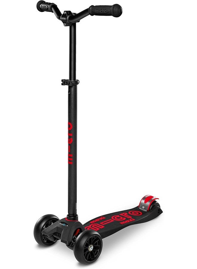 Micro Maxi Micro Deluxe Pro Scooter Black & Red | Deluxe Pro Scooter | Deluxe Scooter | Kids Scooter | Scooters | Maxi Scooter | Scooter for Kids | Scooter for Boys - Image 1