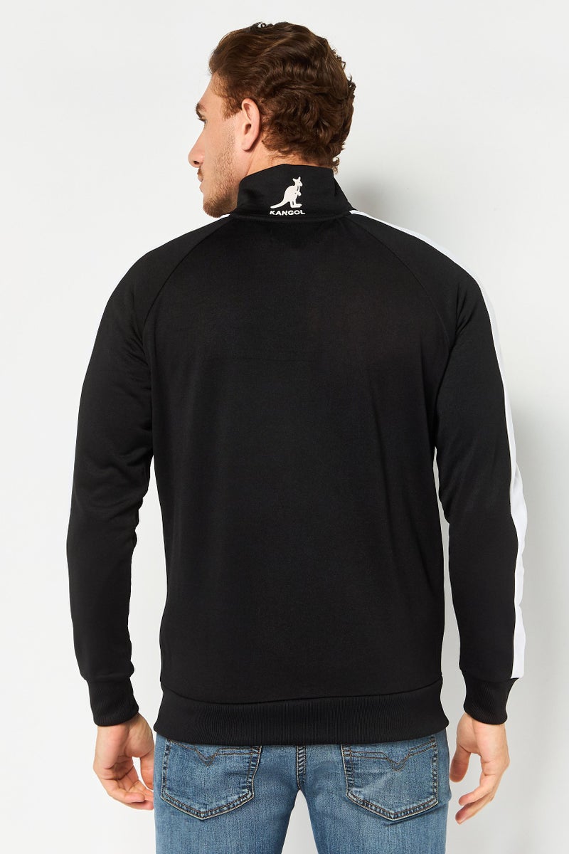 KANGOL Men Brand Logo Long Sleeve Sweatshirt, Black - Image 3