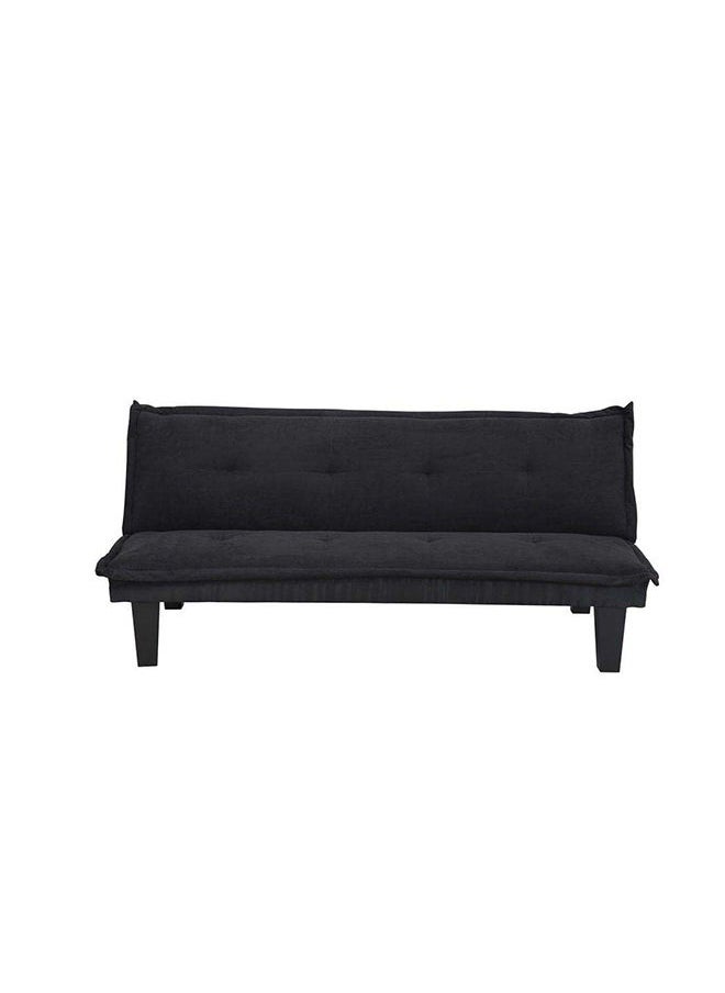 DANUBE HOME Manolo Fabric Sofabed Convertible Sleeping Sofa Bed Living Room Furniture For Home L165 x W80 x H73 cm Black  - Image 3