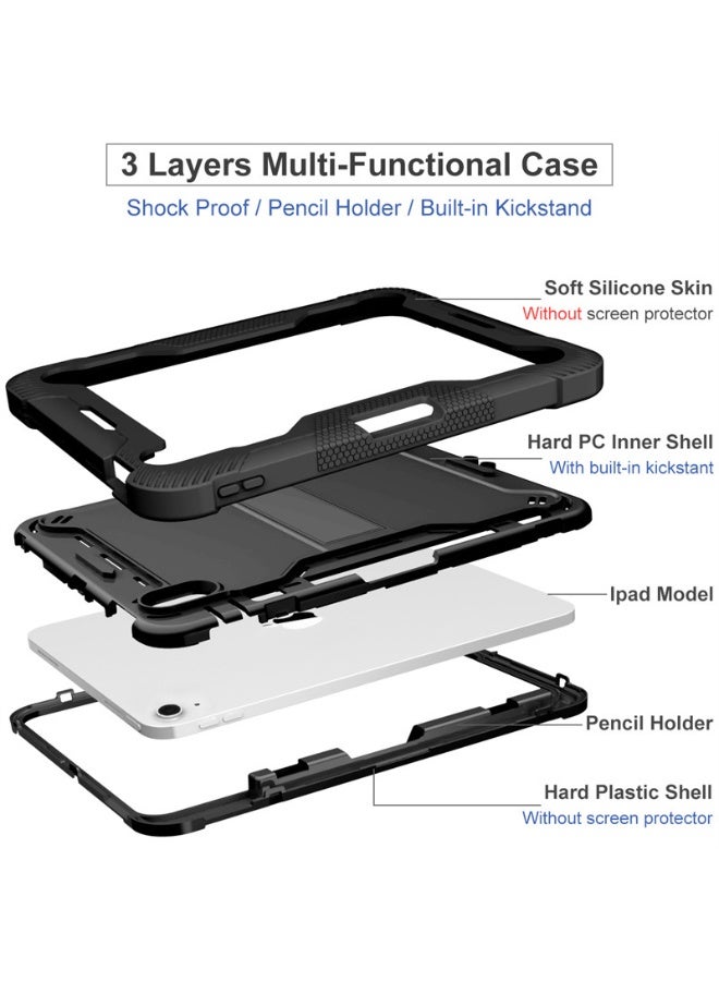 عام غطاء آيباد الجيل 11 (A16) / الجيل 10 (2025/2022)، غطاء مع حامل قائم ومكان مخصص للقلم. - Image 4