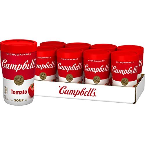 Campbell's Sipping Soup, Classic Tomato Soup, 11.1 Oz Microwavable Cup (Case of 8) - Image 1