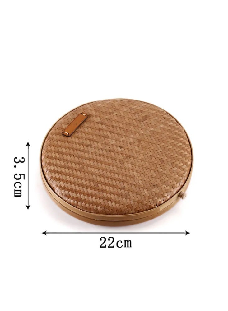 Tea Cake Tuo Tea Sealed Box Tea Storage Box Bamboo Weaving Sealed Tea Box Separate Tea Box Wake up Tea Box - Image 3