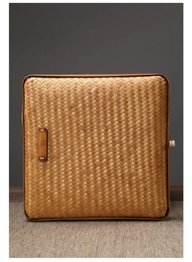 Tea Cake Tuo Tea Sealed Box Tea Storage Box Bamboo Weaving Sealed Tea Box Separate Tea Box Wake up Tea Box - Image 1