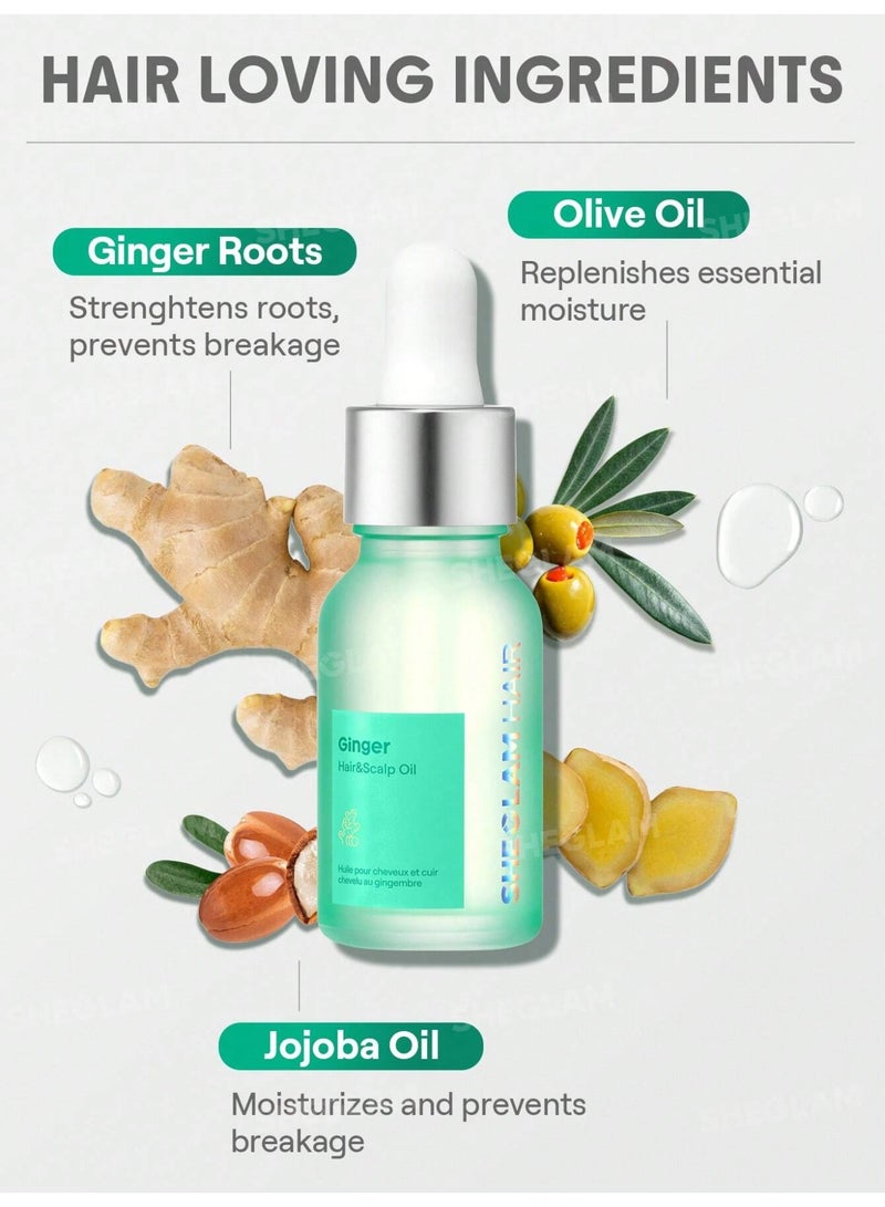 SHEGLAM Ginger Hair & Scalp Oil - 15ml - Image 4
