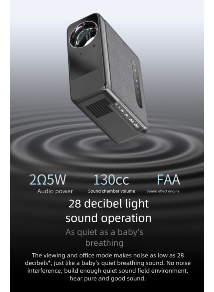 4K Ultra HD Wireless Phone Projector with Auto Focus, Office Wall Mounted Projector  - Image 2
