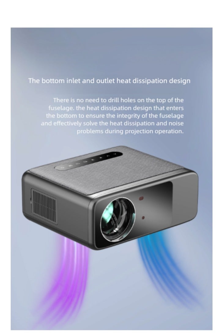 4K Ultra HD Wireless Phone Projector with Auto Focus, Office Wall Mounted Projector  - Image 3