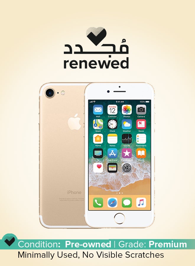 Apple Renewed - iPhone 7 128GB Gold 4G With Facetime - Image 1