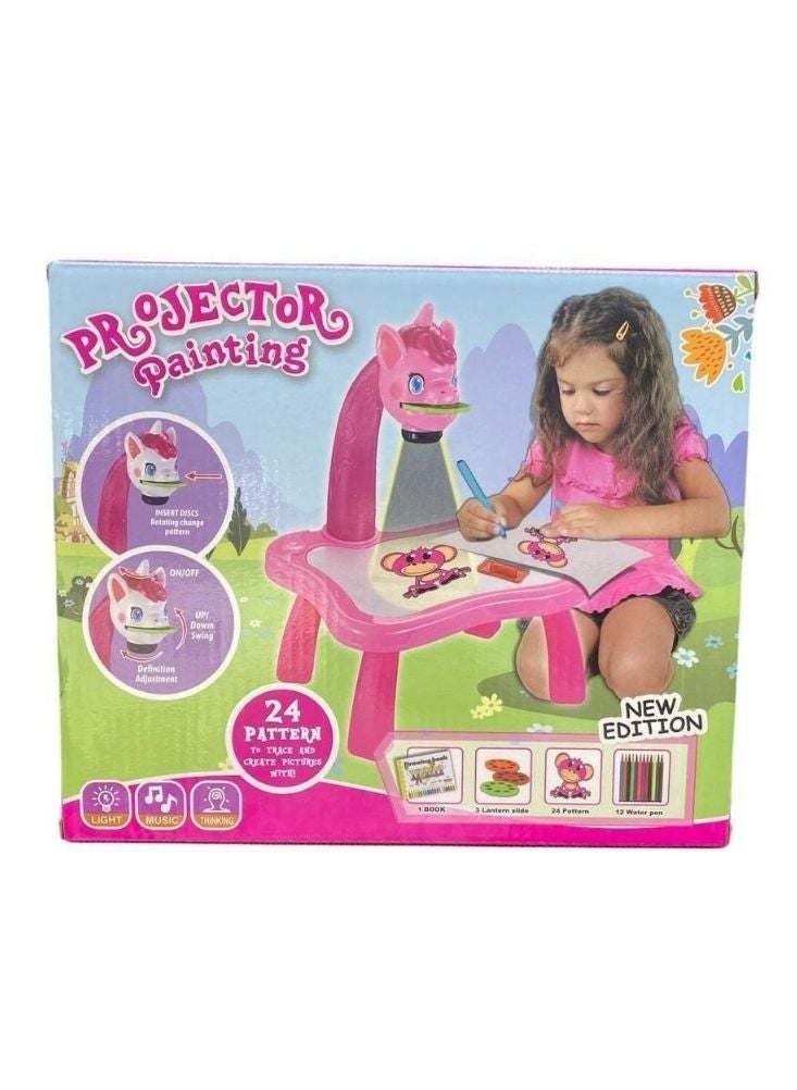 Premium Projector Painting Drawing Table for Kids – Educational Art Desk with Light Projection, Colors & Patterns - Image 1