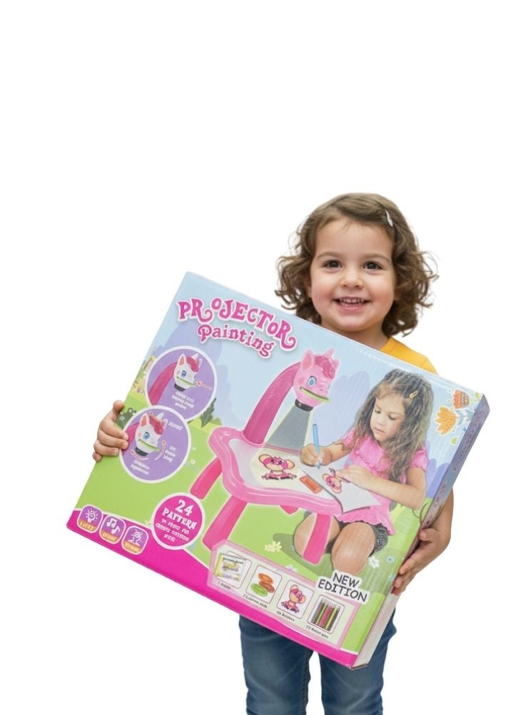 Premium Projector Painting Drawing Table for Kids – Educational Art Desk with Light Projection, Colors & Patterns - Image 2