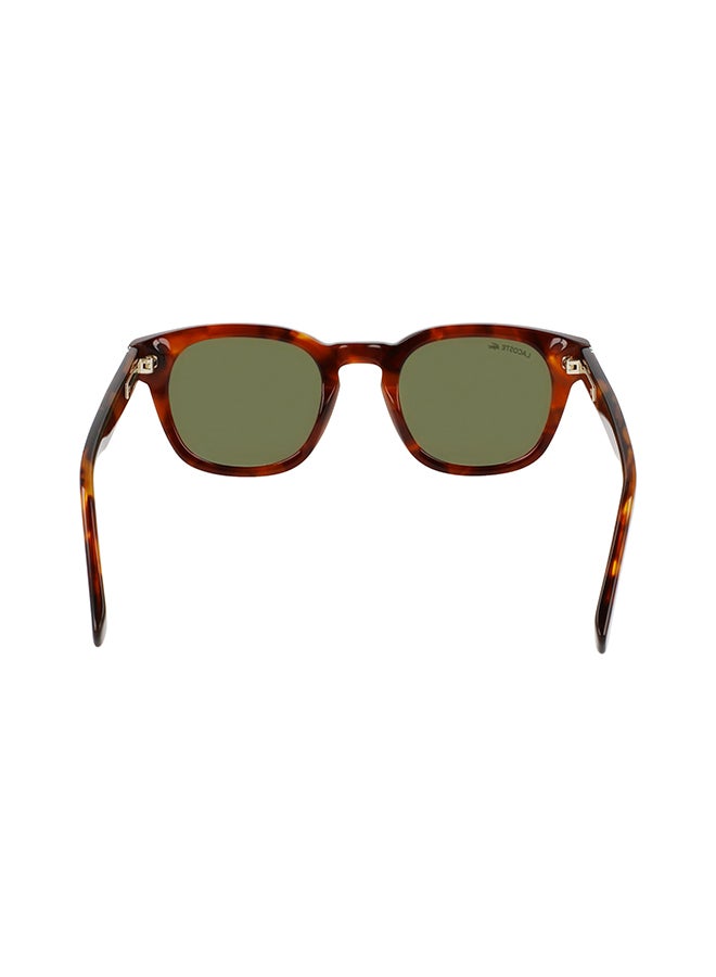 LACOSTE نظارة شمسية مستطيلة للحماية من الأشعة فوق البنفسجية للجنسين - L6015S-218-4922 - مقاس العدسة: 49 ملم - Image 4