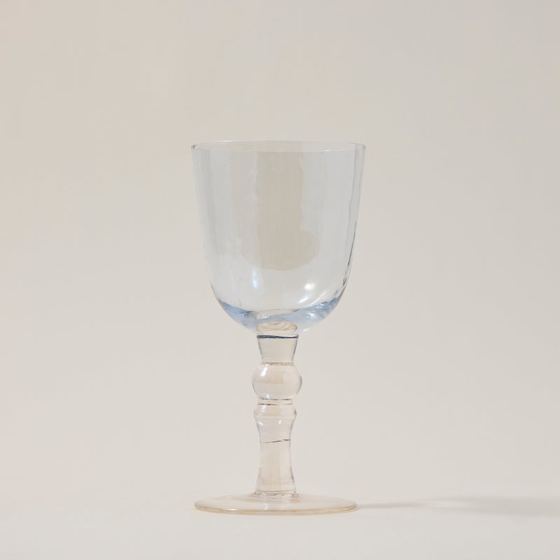 La Mesa Glass Stem Goblets Cold Spot And Blue Luster - Image 4