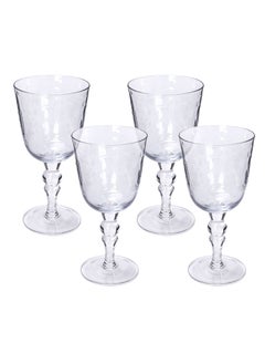 La Mesa GLASS STEM GOBLETS COLD SPOT AND BLUE LUSTER  - Image 1