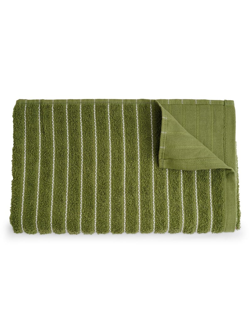 Welspun 2-in-1 100% Cotton Bath Towel-Apple Green - Image 4