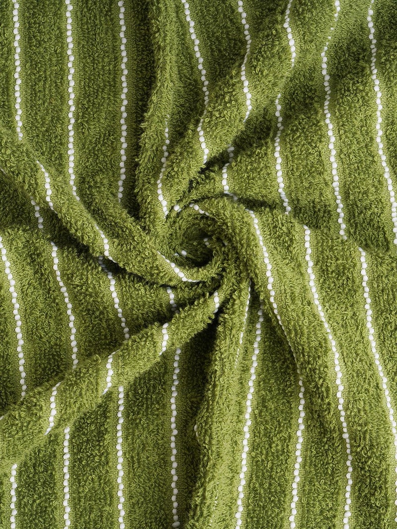 Welspun 2-in-1 100% Cotton Bath Towel-Apple Green - Image 5