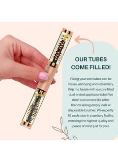 Live Fraiche USDA Organic Castor Oil Lash Serum - Premium All Natural Cold Pressed Castor Oil Eyelash Growth Serum with Mascara Tube - Eyelash Treatment and Conditioner - For Thicker and Fuller Lashes  - Image 4