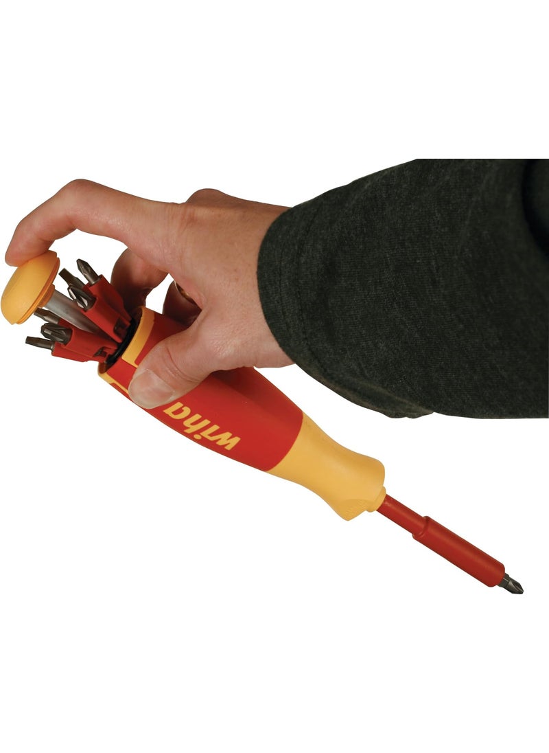 Wiha Wiha 38050 14 Piece Insulated Popup Bit Holder Set Slotted Phillips Square Pozidriv  - Image 3