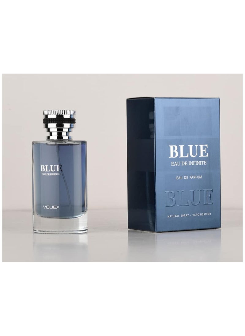 فويكس مجموعة من 2 قطع من عطر إنفينيتي بلو ووتر للرجال من فويكس - 100 مل*2قطع - مزيج فاخر من النفحات الشرقية والخشبية  - Image 4