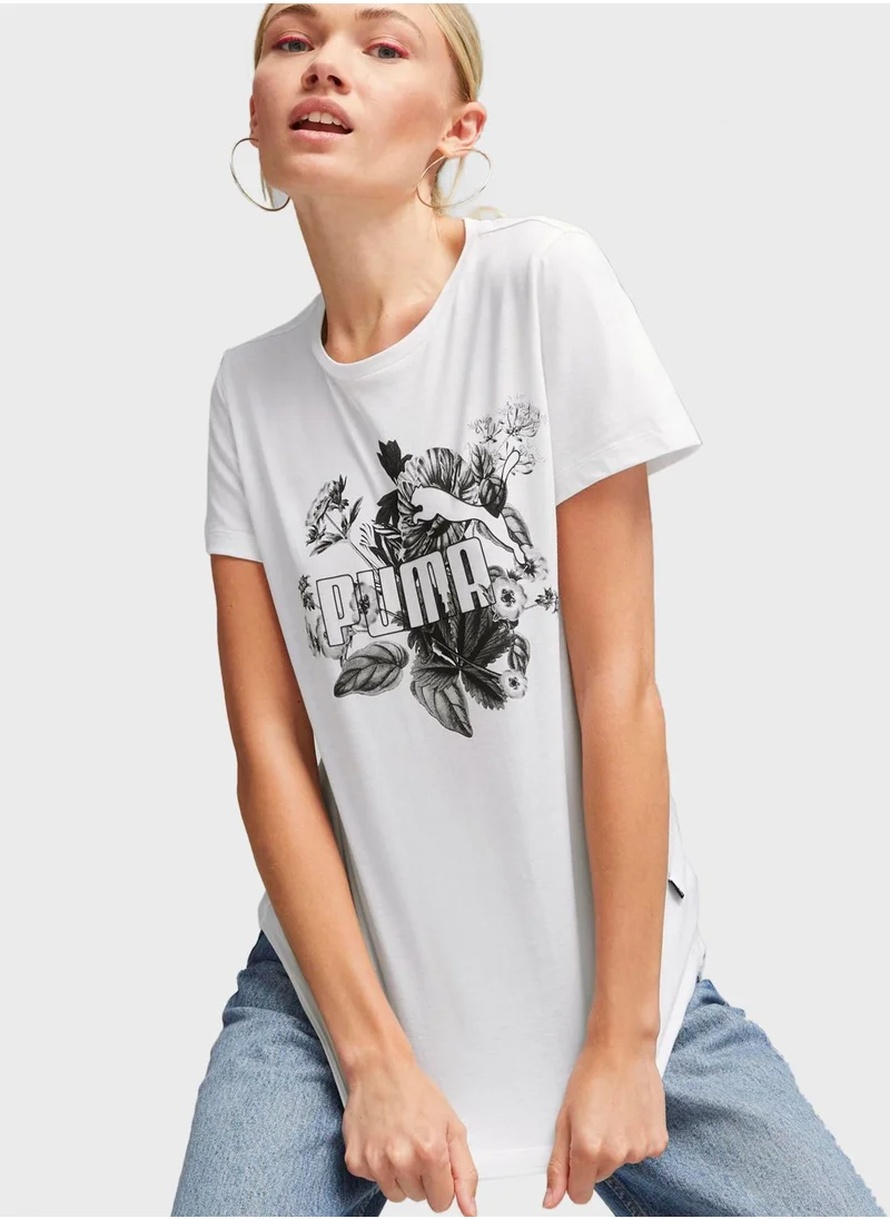 PUMA Ess+ Frozen Flower Women T-shirt