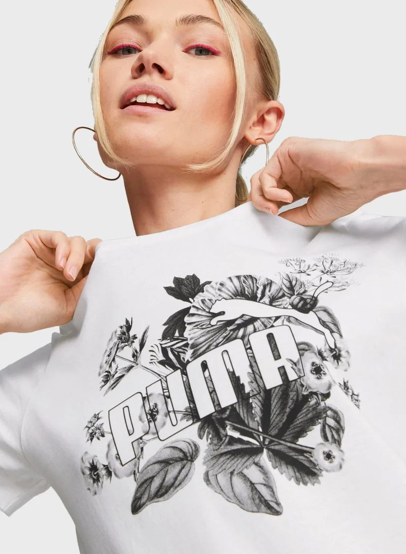 PUMA Ess+ Frozen Flower Women T-shirt