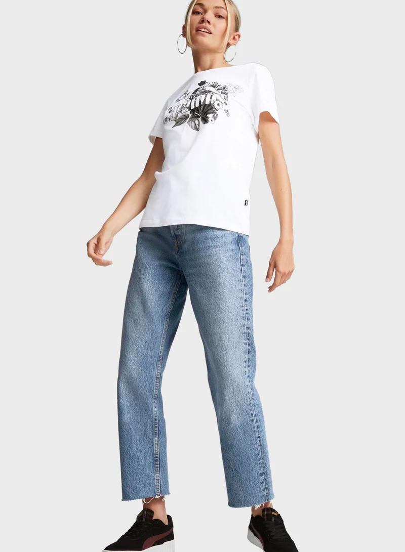 PUMA Ess+ Frozen Flower Women T-shirt