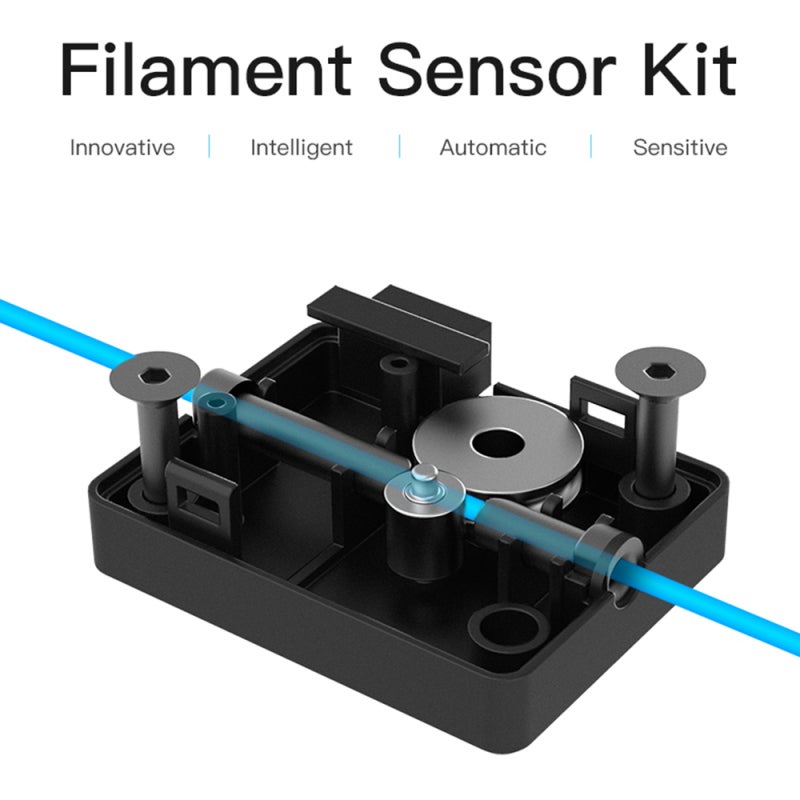 3D Printer Upgraded Accessory: Black Frosted Filament Detector Kit - Easy To Install Metal Guider For Ender-3 V3 SE, Ender-3 V3 KE 3D Printers - Image 4