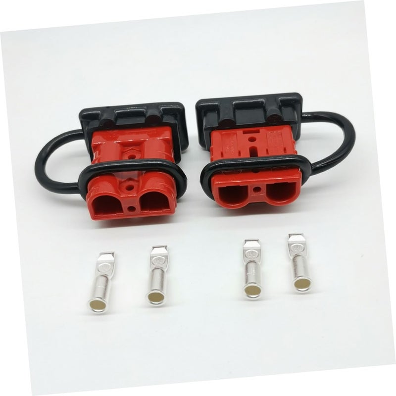 VOSAREA 1 Set Forklift Battery Connector Plug with Plated Terminals Dust Covers Reliable Power Connector for Heavy Duty Applications for Forklifts Outdoor Use - Image 3