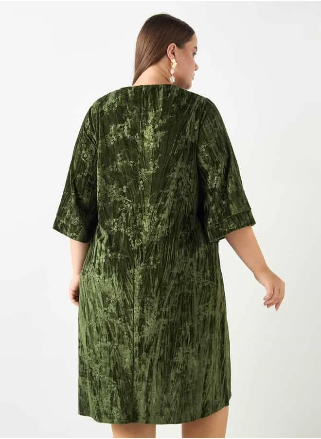  أولا بوبكن Ulla Popken Tonal Embllished Tee