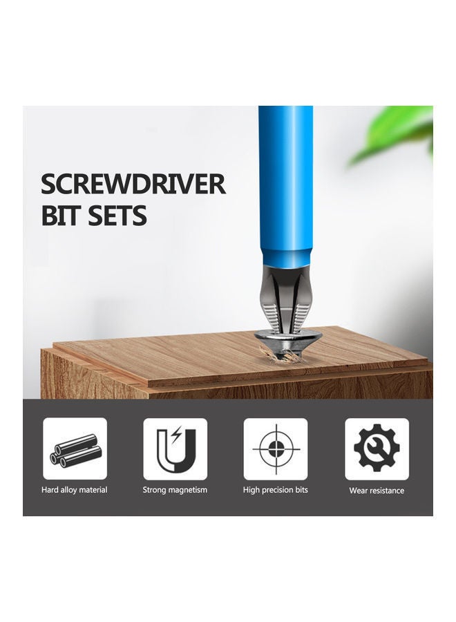 نيبمينينت طقم لقم للمثقاب يدوية لمفك البراغي مكون من 7 قطع أزرق/رمادي - Image 3