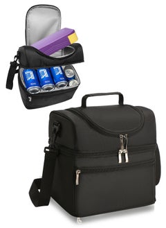 Adando Adando Insulated Lunch Bag for Work & Picnic – Large Leakproof Cooler Tote with Double Compartment – 600D Oxford Cloth, Waterproof & Fresh-Keeping for Dubai Heat (Ideal for Office, Picnic, Beach)  - Image 1
