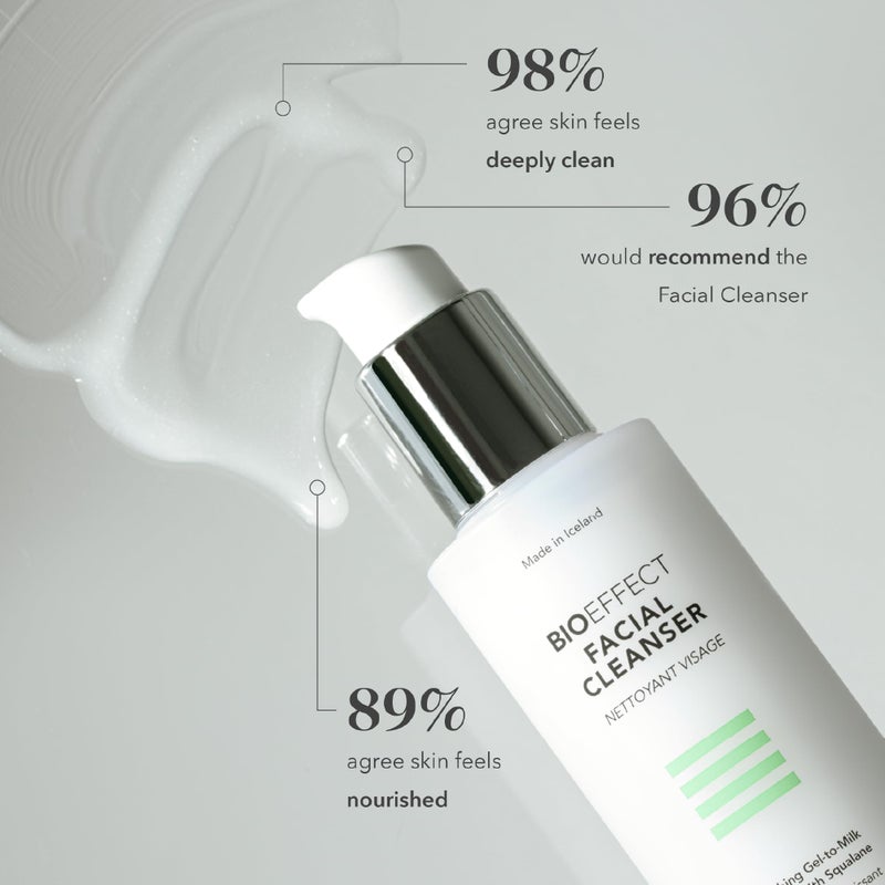 Bioeffect Facial Cleanser, Gel-to-Milk Face Wash & Gentle Makeup Remover with Moisturizing Squalane - Image 3
